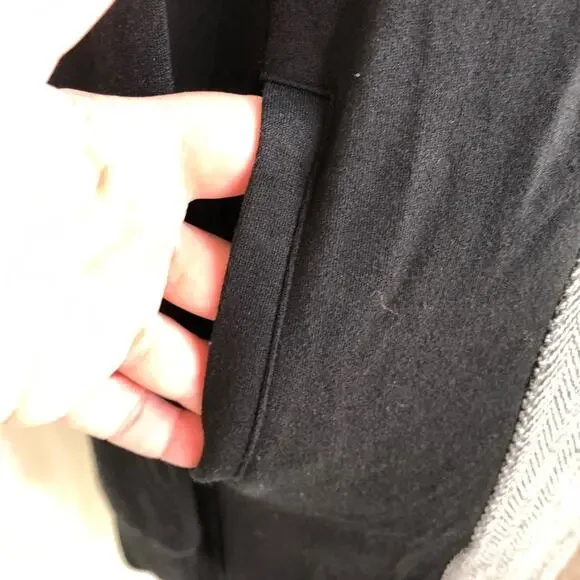 Michael Stars black gray herringbone knit tunic top / dress size Extra Small XS - Picture 6 of 14